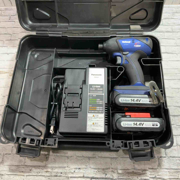 ◇パナソニック(Panasonic) コードレスインパクトドライバー(黒) EZ7543LN2S-B【川口店】