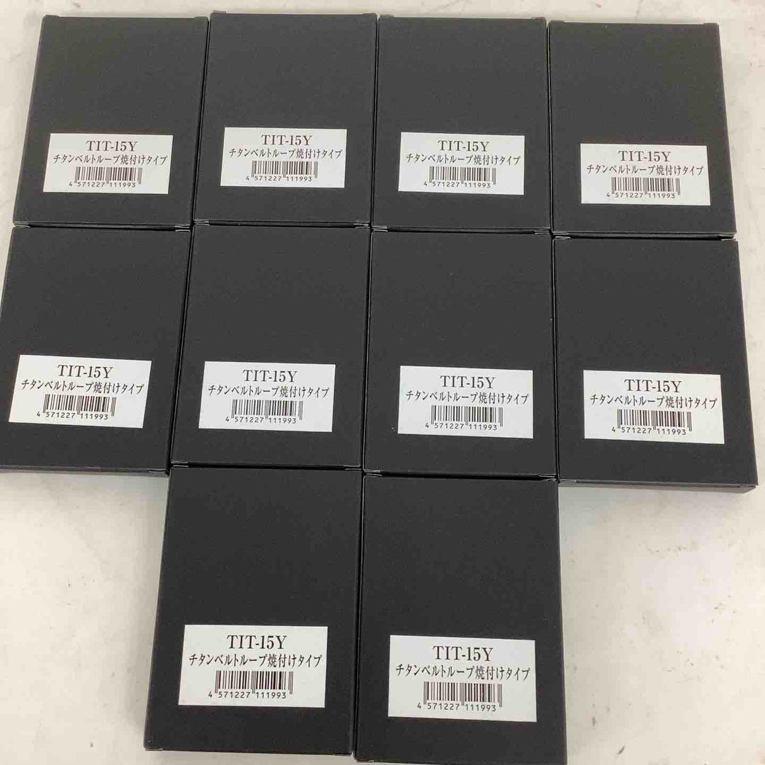 ACC【未使用品】▼ニックス 連結チタニウム1.5mmベルトループ TIT-15Y 10点セット【狭山】