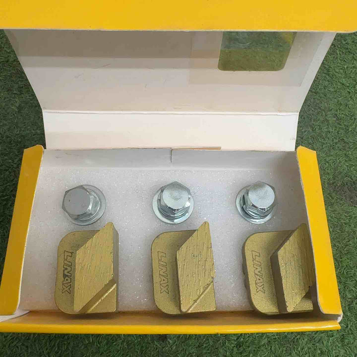 ライナックス　床研削機用カッター　ブロックダイヤハード#2404と#2504×3【町田店】