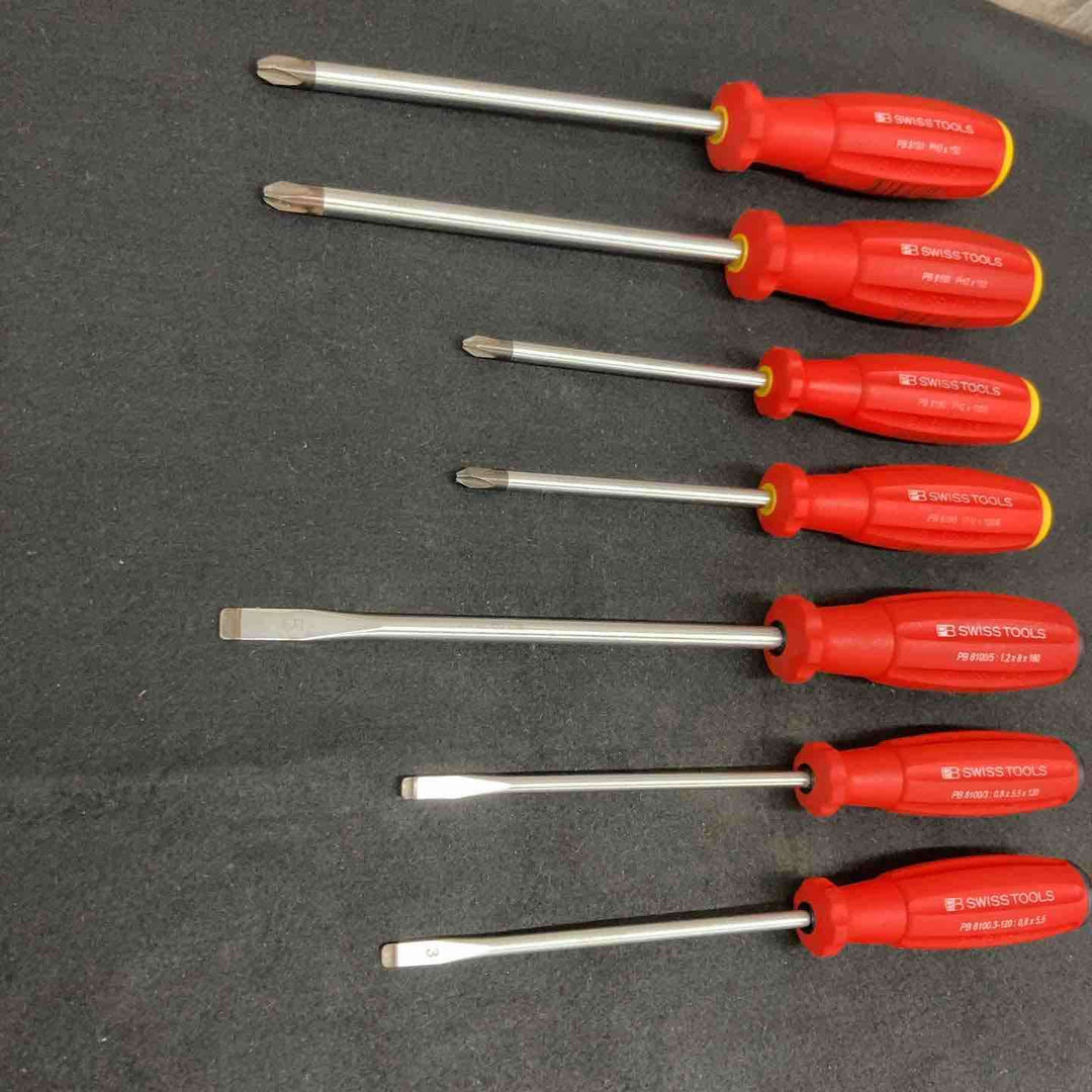 【中古品】PBスイスツール(PB SWISS TOOLS)プラス・マイナスドライバー 7本まとめ PB8190 PB8100 【東大和店】