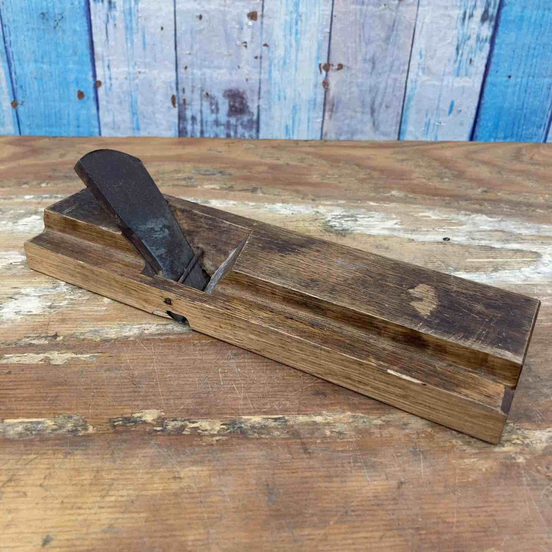 【現状品 】　「廣貞」銘 鉋 刃幅約46mm 面取り 際【柏店】