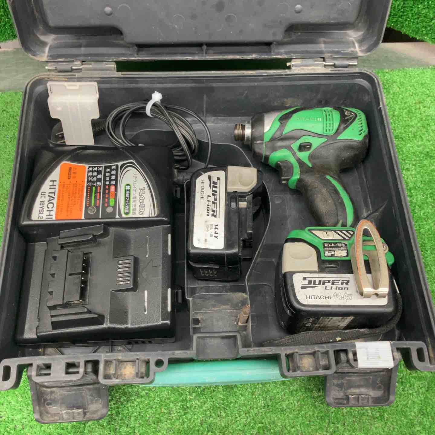 【中古品】★HiKOKI(旧日立工機) ネオインパクト コードレスインパクトドライバ 軸ブレあり　WH14DDL(NN) ITYKIA0Z79I8