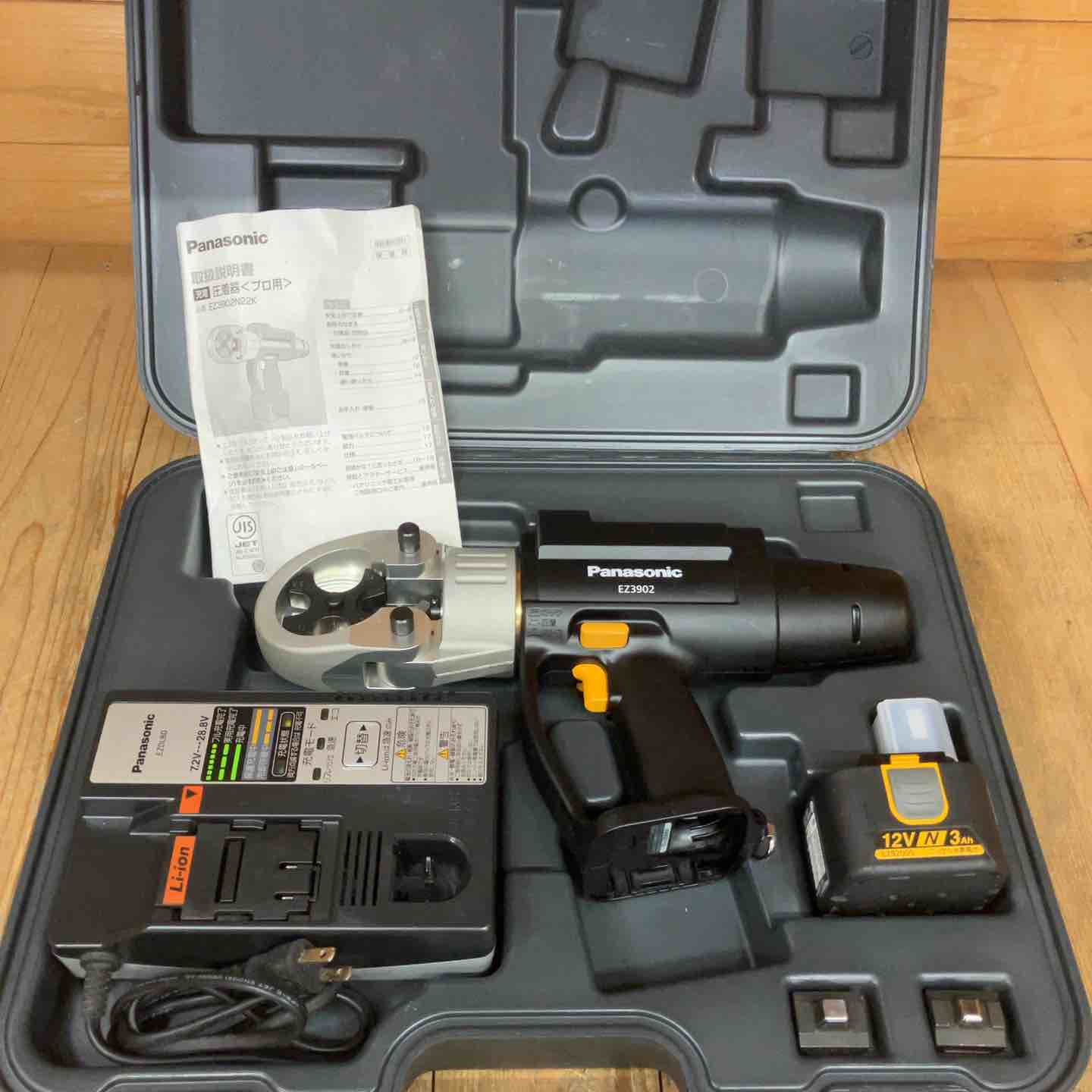 美品】パナソニック(Panasonic) コードレス圧着器 EZ3902N22K