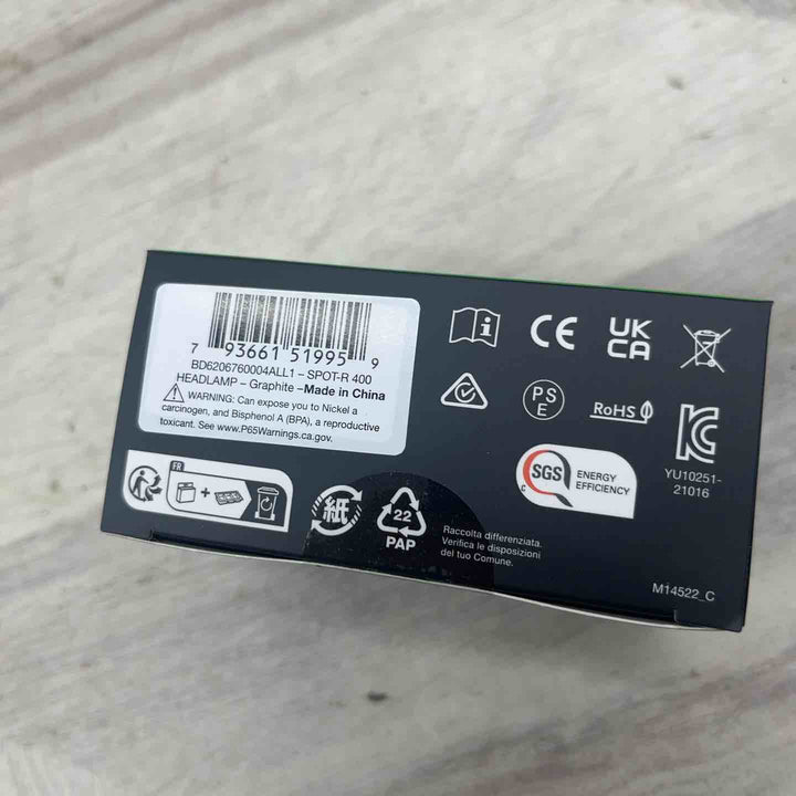 Black Diamond スポット400-R グラファイト コンパクト 充電式 【越谷店】