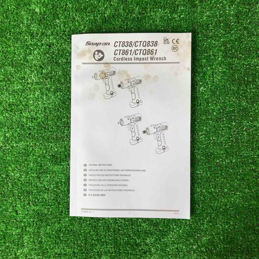 スナップオン/Snap-on 14.4V 3/8sq コードレスインパクトレンチ CT861GDB グリーン 本体のみ【桶川店】