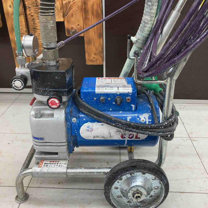 【店頭受取り限定】精和 エアレス塗装機スーパー60L ABPFL14PK005 ガン無し 通電のみ確認【鴻巣店】