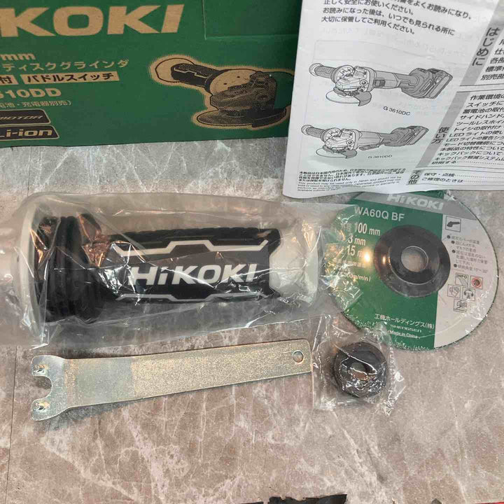 ★ハイコーキ(HIKOKI ※旧:日立工機) 100mmコードレスディスクグラインダ G3610DD(NN)【八潮店】