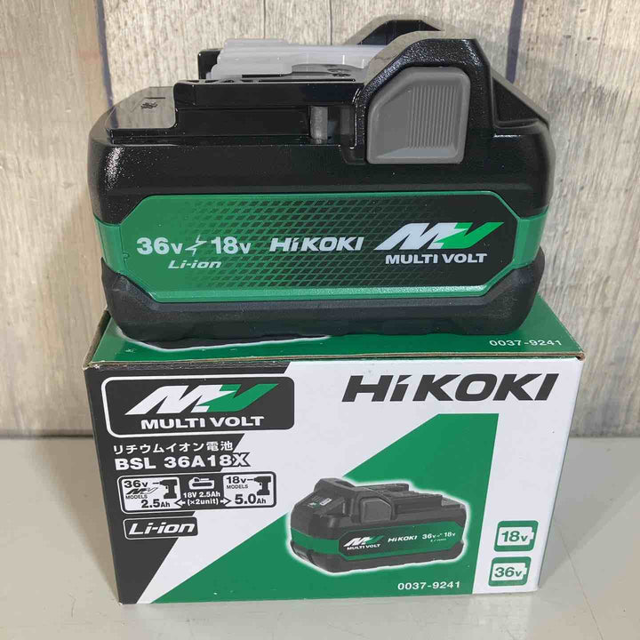 ★ハイコーキ(HIKOKI ※旧:日立工機) リチウムイオンバッテリー 36V/2.5Ah BSL36A18X【戸田店】