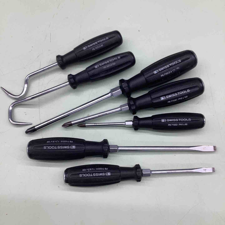 PBスイスツール(PB SWISS TOOLS) ドライバー プラス マイナス ホースプラッカー 7本 セット 【越谷店】