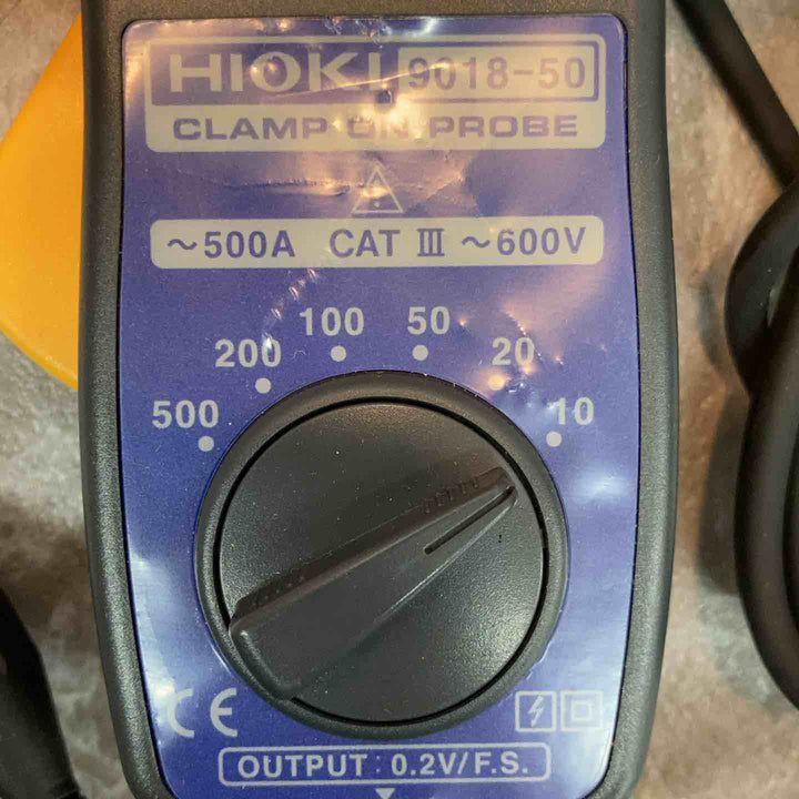◇HIOKI (日置電機) クランプオンプローブ 9018-50 ※9704変換アダプタ付き【八潮店】