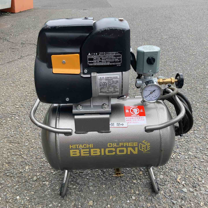 ◇日立産機(HITACHI) ベビコン 0.2LE-8S 常圧エアコンプレッサ【川崎店】