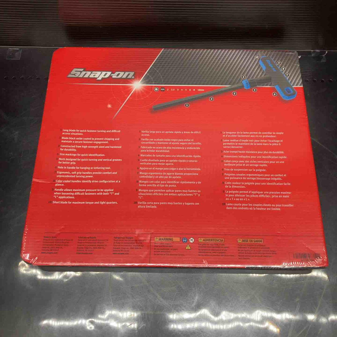 ▲スナップオン(Snap-on) ヘックスドライバー 8本セット(T型6角レンチ) AWSGM800A【川越店】