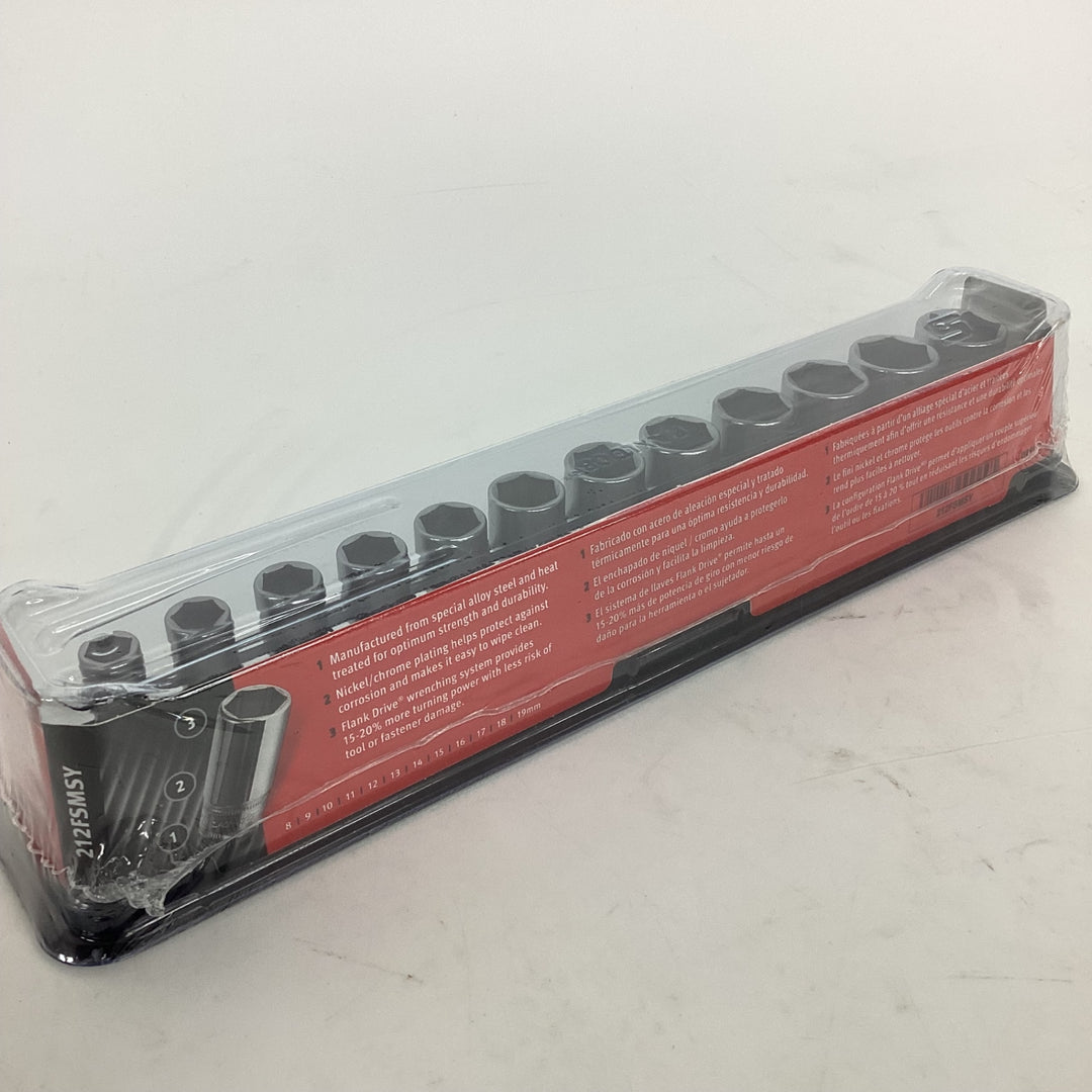 ★スナップオン(Snap-on) 3/8"セミディープソケットセット 212FSMSY【狭山】