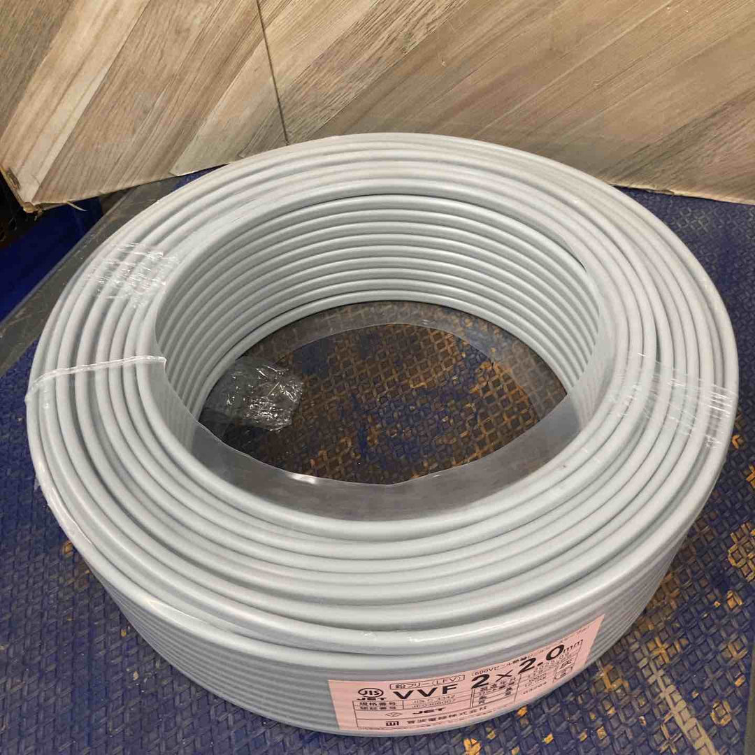 【未使用品】菅波電線 VVFケーブル 2ｘ2.0 100ｍ巻 製造月：2025.9【八潮店】