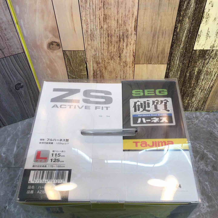 □タジマ(Tajima) ハーネスZS 黒 Lサイズ AZSL-BK【八潮店】