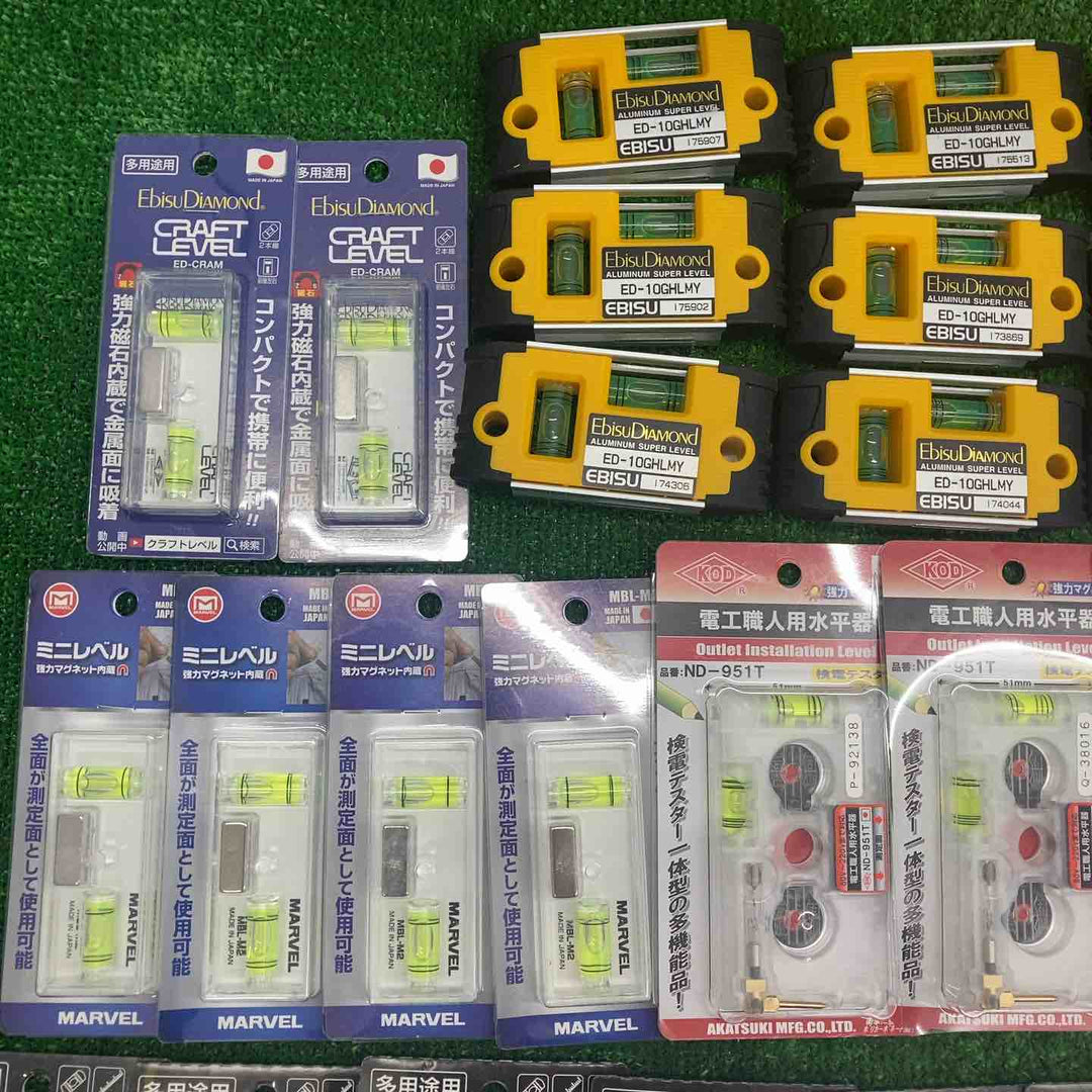 18go【未開封/送料無料】水平器 磁石モデル マグネット付き 40個まとめ売り エビスダイヤモンド KOD シンワ等【川越店】