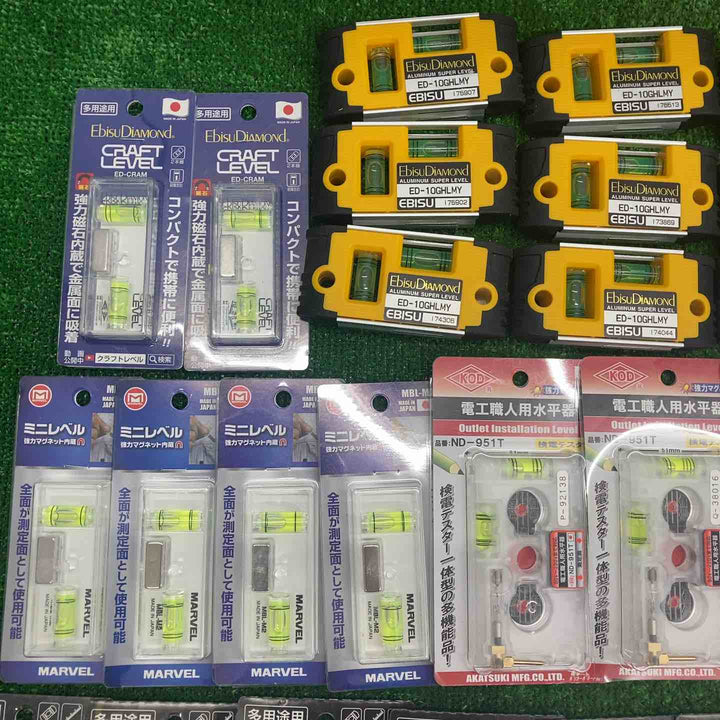 18go【未開封/送料無料】水平器 磁石モデル マグネット付き 40個まとめ売り エビスダイヤモンド KOD シンワ等【川越店】