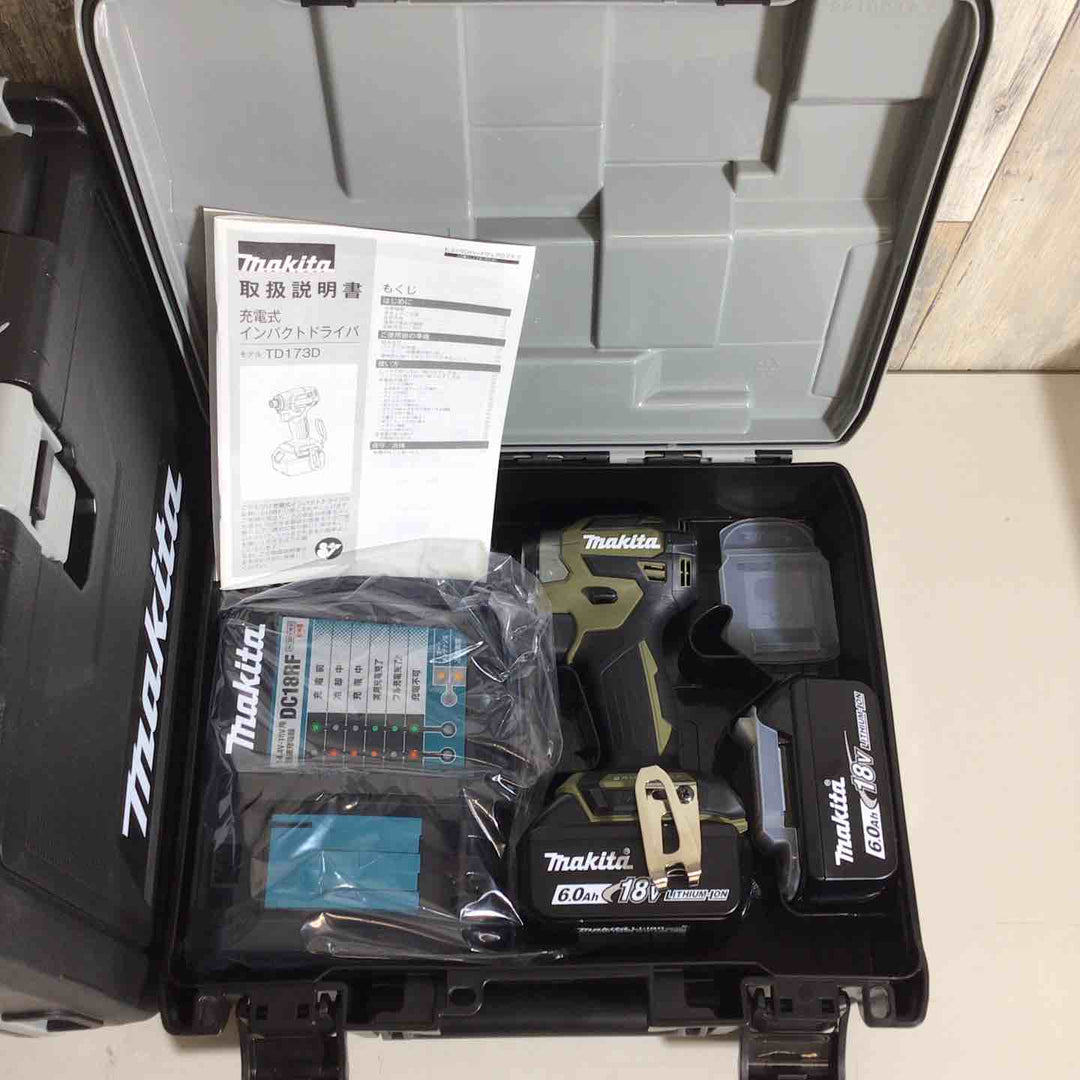 【未使用品】マキタ(makita) コードレスインパクトドライバー TD173DRGXO オリーブ 3台セット【戸田店】