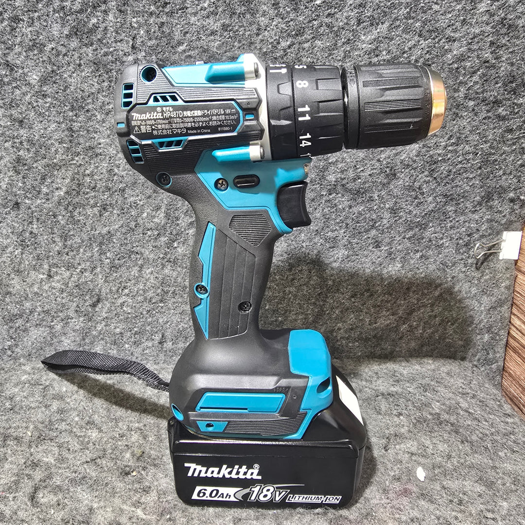 【美品※バッテリ1個】マキタ(makita) コードレス振動ドリルドライバー HP487DRG【桶川店】