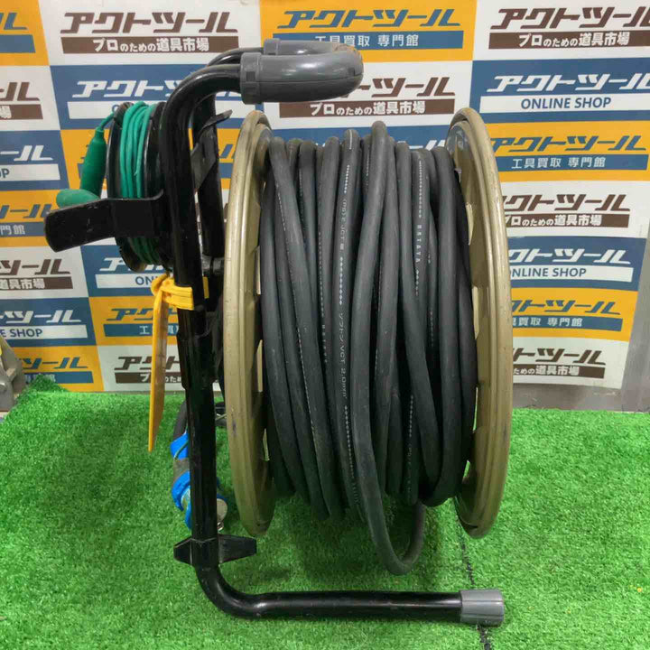◇ハタヤ(HATAYA) 金属感知機能付メタルセンサーリール100V型標準型コードリール MSB-301KX 30m【草加店】