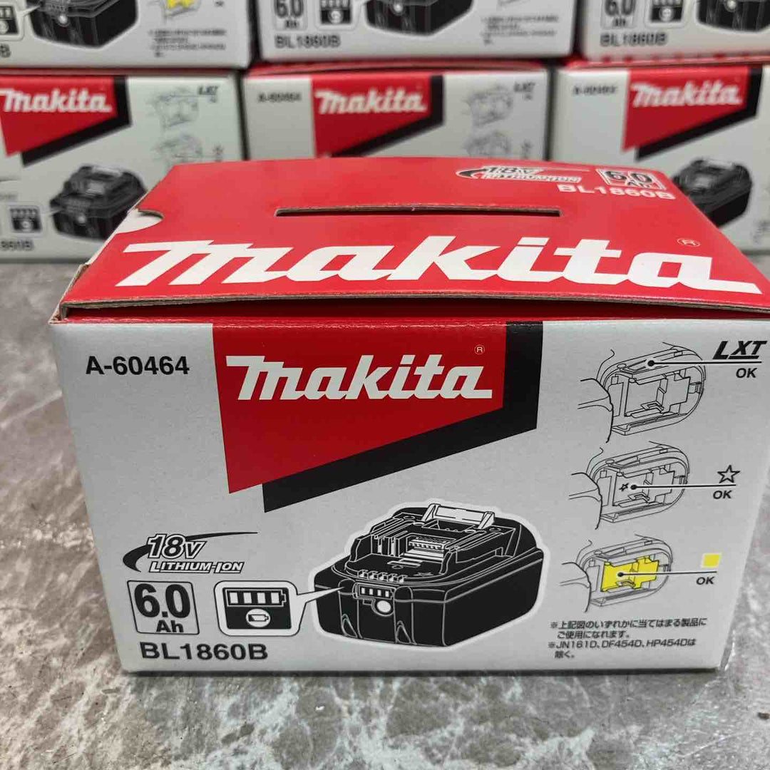 【未使用品】純正 マキタ Makita リチウムイオンバッテリー 18V 6.0Ah BL1860B 10個セット バッテリー 純正品【八潮店】