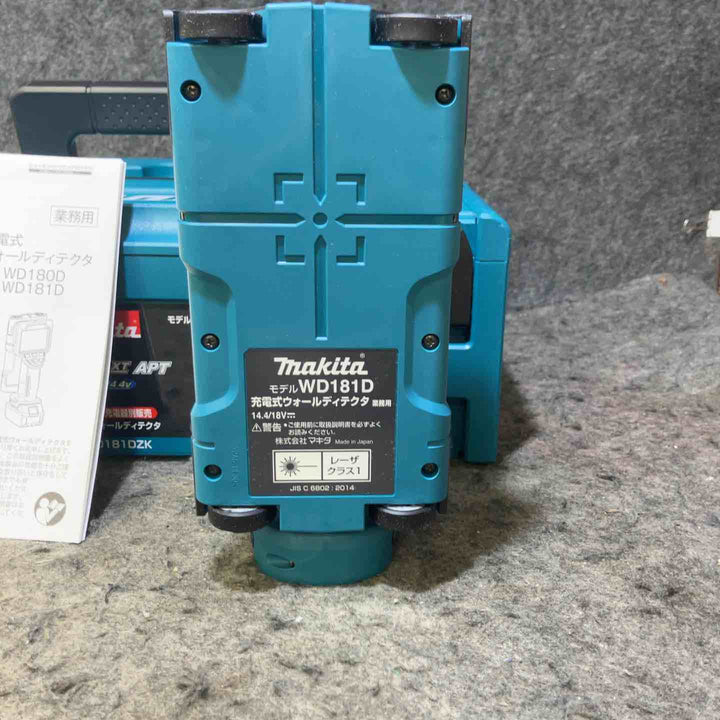 ★マキタ(makita) コードレスウォールディテクタ コンクリート探知機 WD181DZK【桶川店】