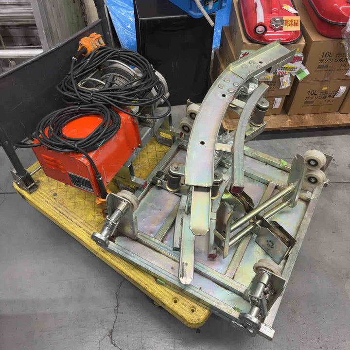 【店頭受取り限定】ミツヤ 瓦揚げ機 MP-9w2　はしご、荷揚台車、屋根用ハシゴ リモコン2個付き【川口店】