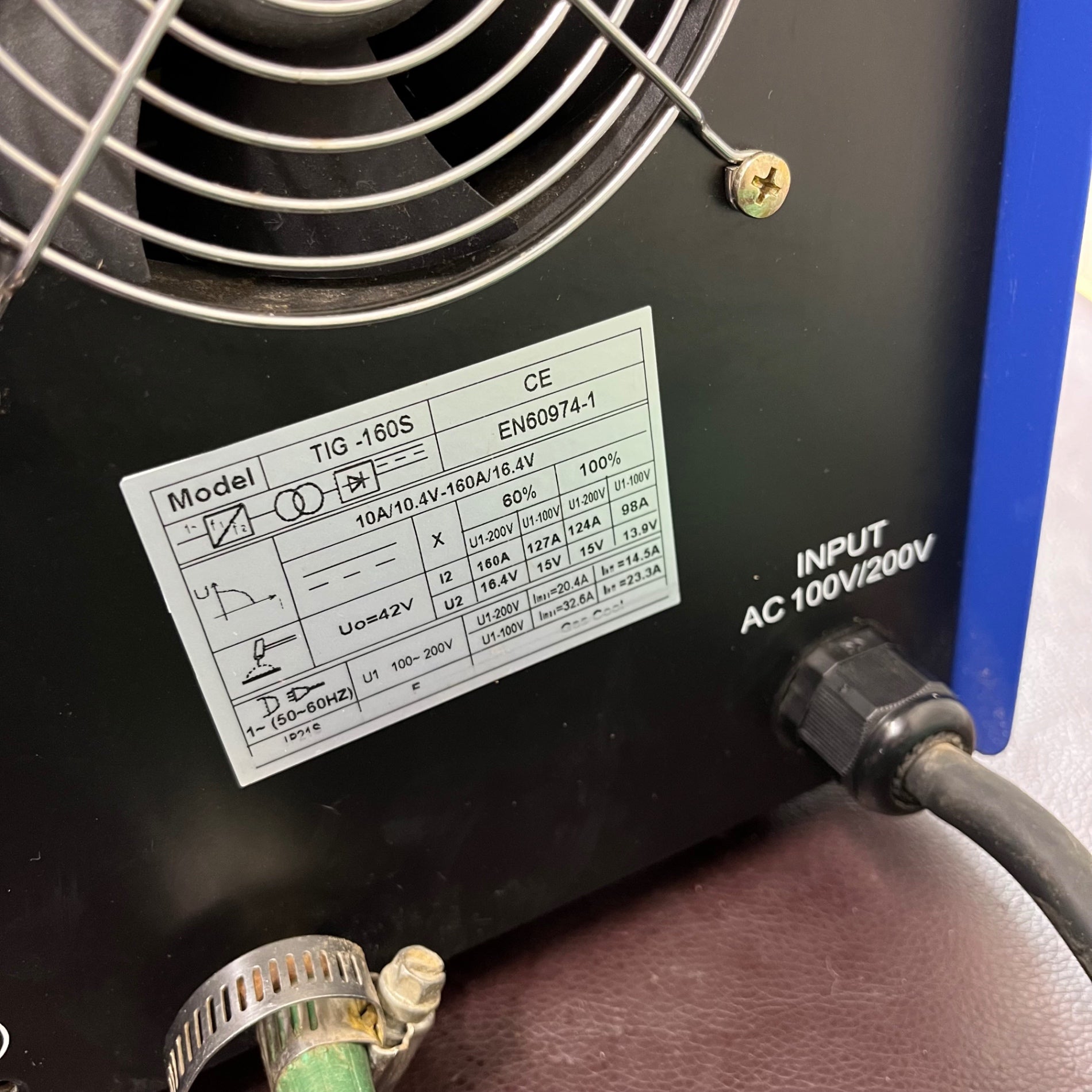 中古品】RILAND TIG溶接機 インバーター直流TIG溶接機 TIG160S 100