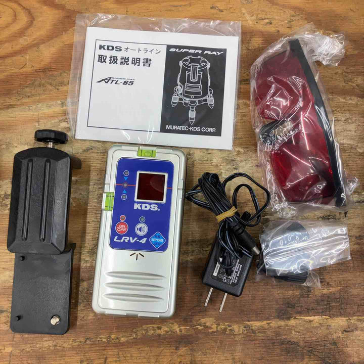【中古品】☆KDS レーザー墨出し器 ATL-85 赤色 フルライン 受光器付き【柏店】
