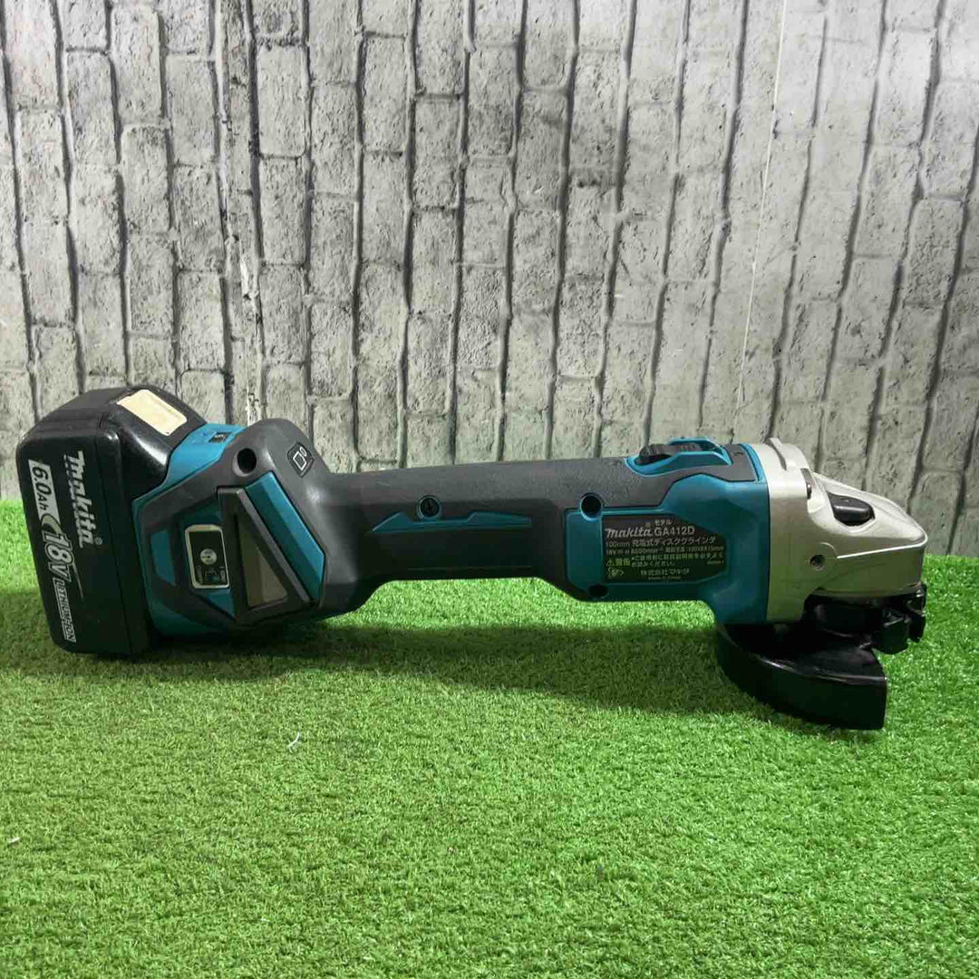 ★マキタ(makita) 100mmコードレスディスクグラインダ GA412DRGX 動作確認済【川口店】