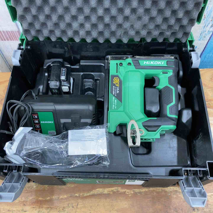 【中古品】★ハイコーキ(HIKOKI ※旧:日立工機) 10mm 10.8V コードレスタッカ N1210DA(LS) セット バッテリー充電器付き【柏店】【柏店】
