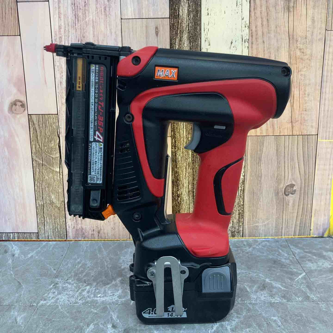 【中古品】◇マックス MAX コードレスピンネイラ TJ-35P4 本体とバッテリーとケース【八潮店】