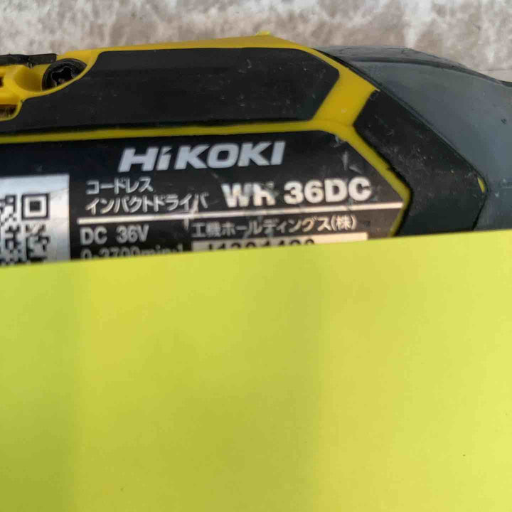 ★ハイコーキ(HIKOKI ※旧:日立工機) コードレスインパクトドライバ WH36DC(NN)(DY)【八潮店】