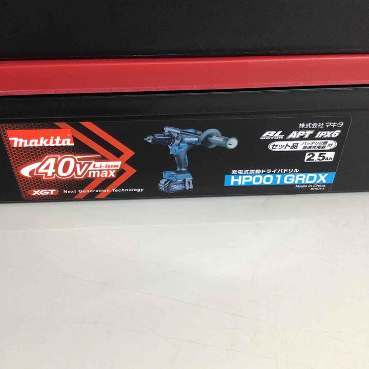 【未使用品】★純正バッテリー2個&充電器付き フルセット★マキタ(makita) コードレス振動ドリルドライバー HP001GRDX【戸田店】