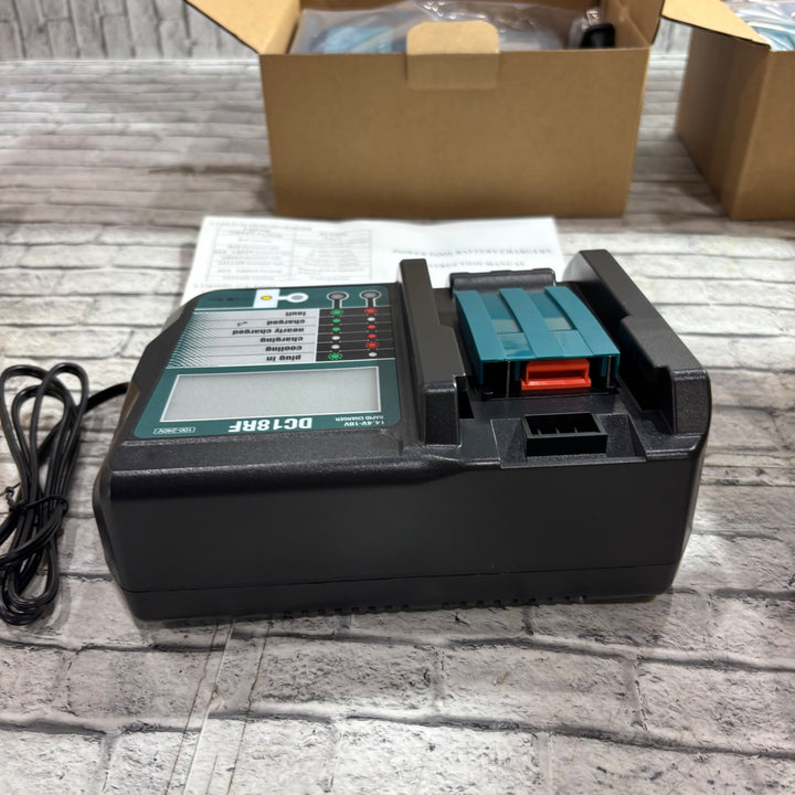 Mrupoo 互換品 リチウムイオンバッテリ用充電器 DC18RF マキタ 14.4V 18V 保証無し 4台セット【川口店】