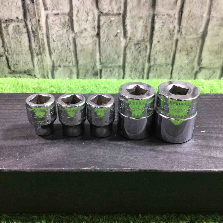 スナップオン(Snap-on) 3/8シャローソケット 5点セット FMシリーズ 10mmが2点あります 【川口店】