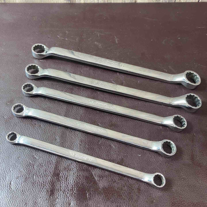 【中古品】スナップオン(Snap-on) メガネレンチ 旧ロゴ 計5本セット XBM1011～XBM1719 【東大和店】