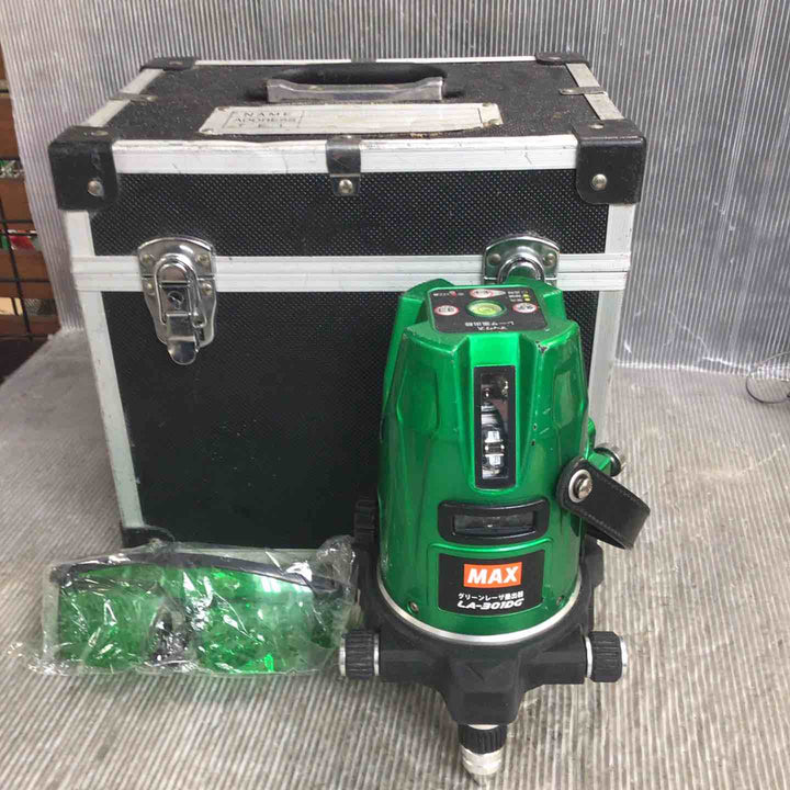 〇MAX グリーンレーザー墨出し器 LA-301DG パネルに傷あり【草加店】