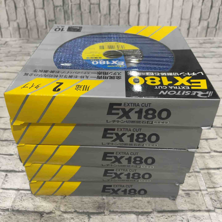 レジトン 切断砥石 EX EXTRA CUT 180mm 金属用 1箱10枚入り×5箱セット ※箱傷みあり【川口店】