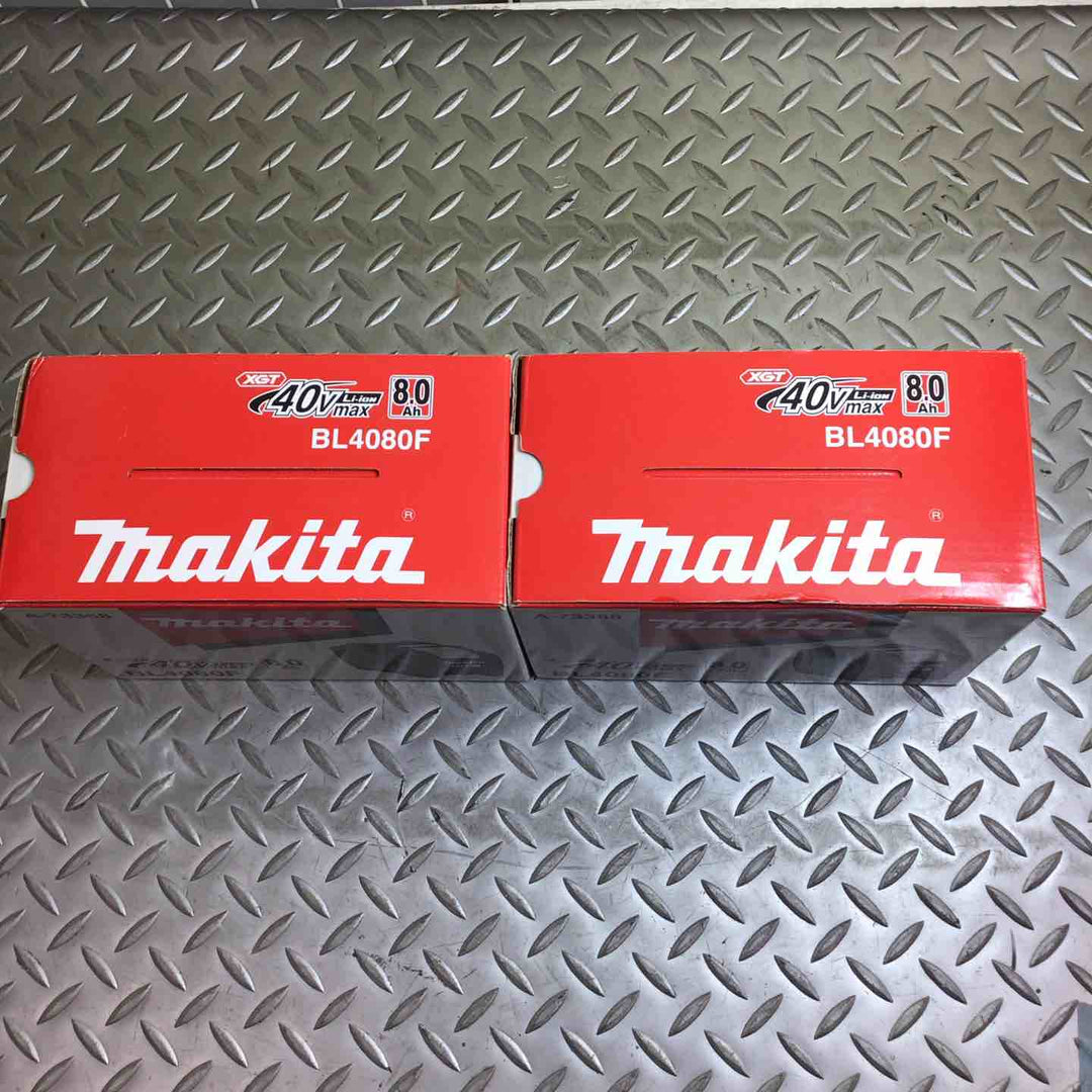 マキタ(makita) リチウムイオンバッテリー 40Vmax/8.0Ah BL4080F 2個セット【川崎店】