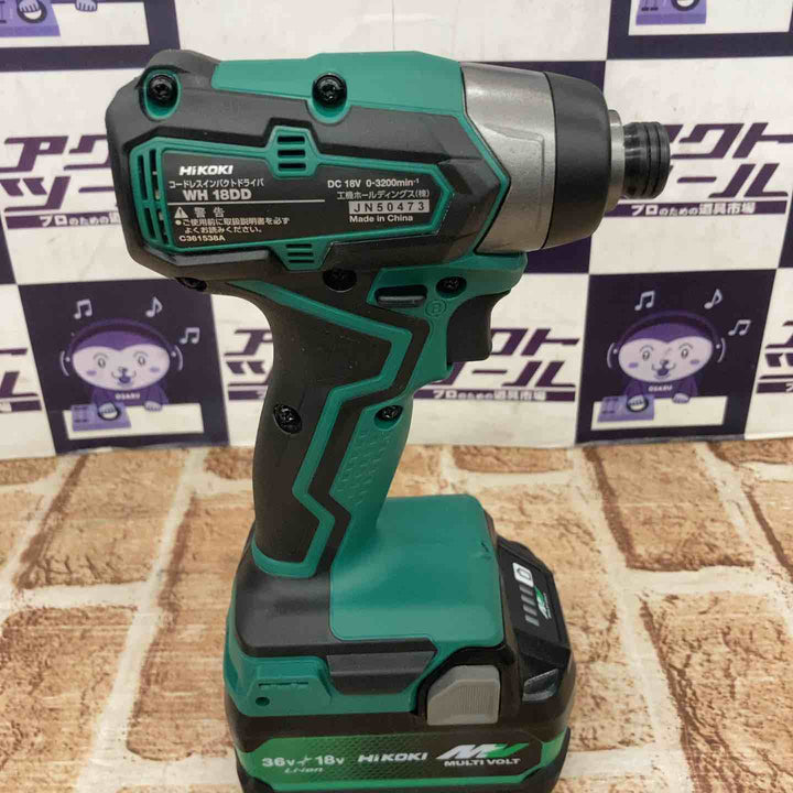 ◇ハイコーキ(HiKOKI) コードレスインパクトドライバー WH18DD(2XCZ)【所沢店】
