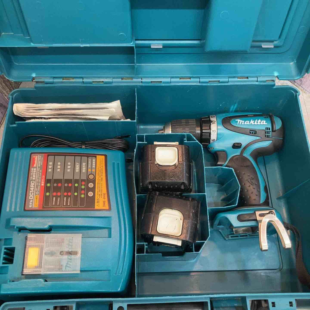 【中古品】★マキタ makita 14.4V コードレスドリルドライバー DF440DRFX バッテリー2個付【八潮店】