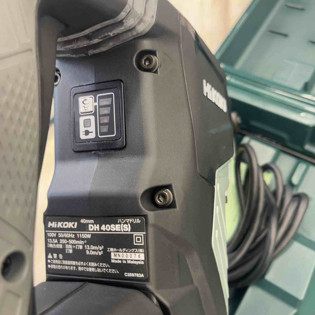 ★ハイコーキ(HIKOKI ※旧:日立工機) ハンマドリル DH40SE(S) 傷汚れ有　保管品　【越谷店】