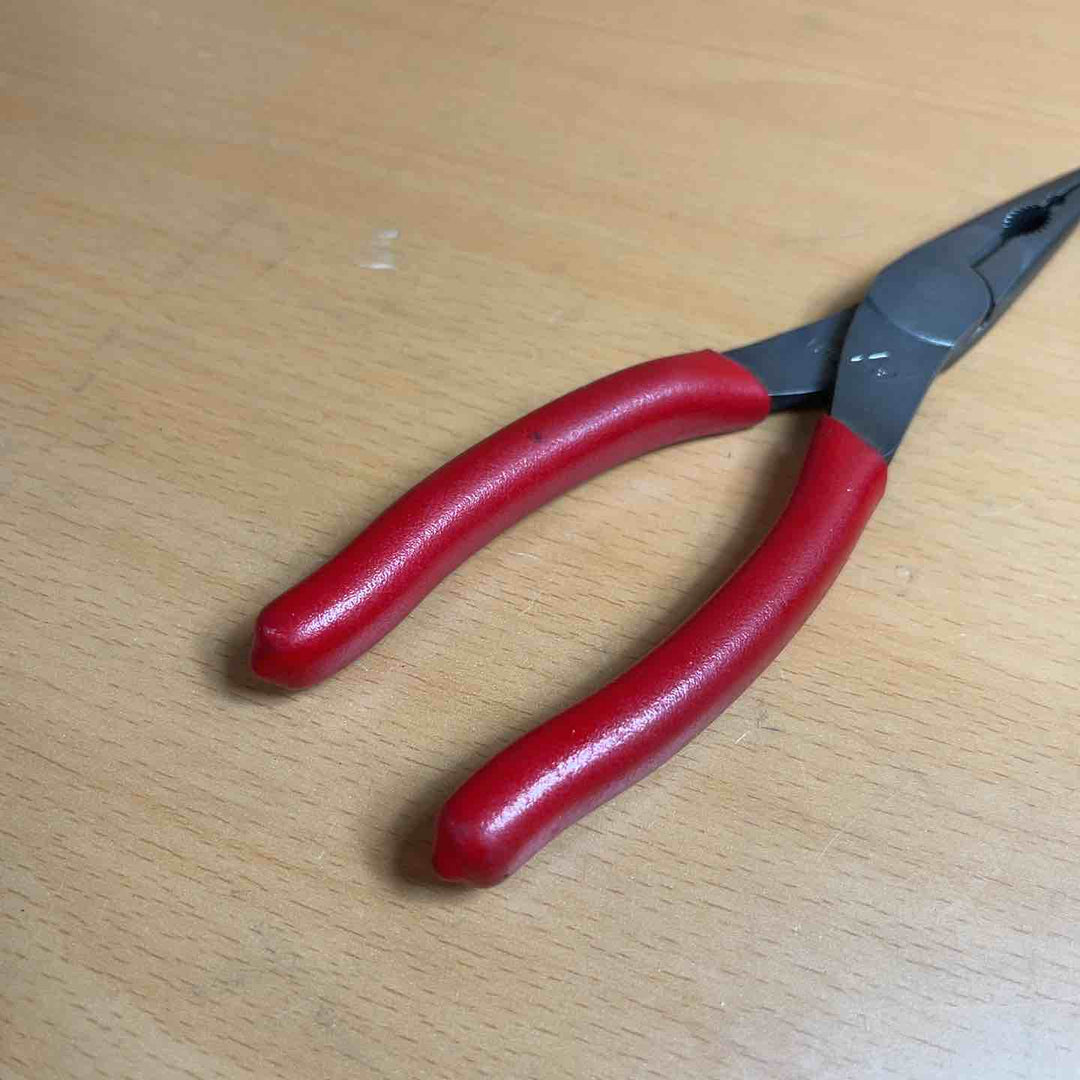 Snap-on スナップオン ニードル ノーズプライヤー ラジオペンチ 赤 196ANCF　【越谷店】