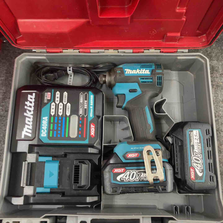 ★マキタ(makita) コードレスインパクトドライバ TD003GRAX ケース(40Vmax2.0Ah[26]2.5Ah[47]バッテリー、充電器)【鴻巣店】