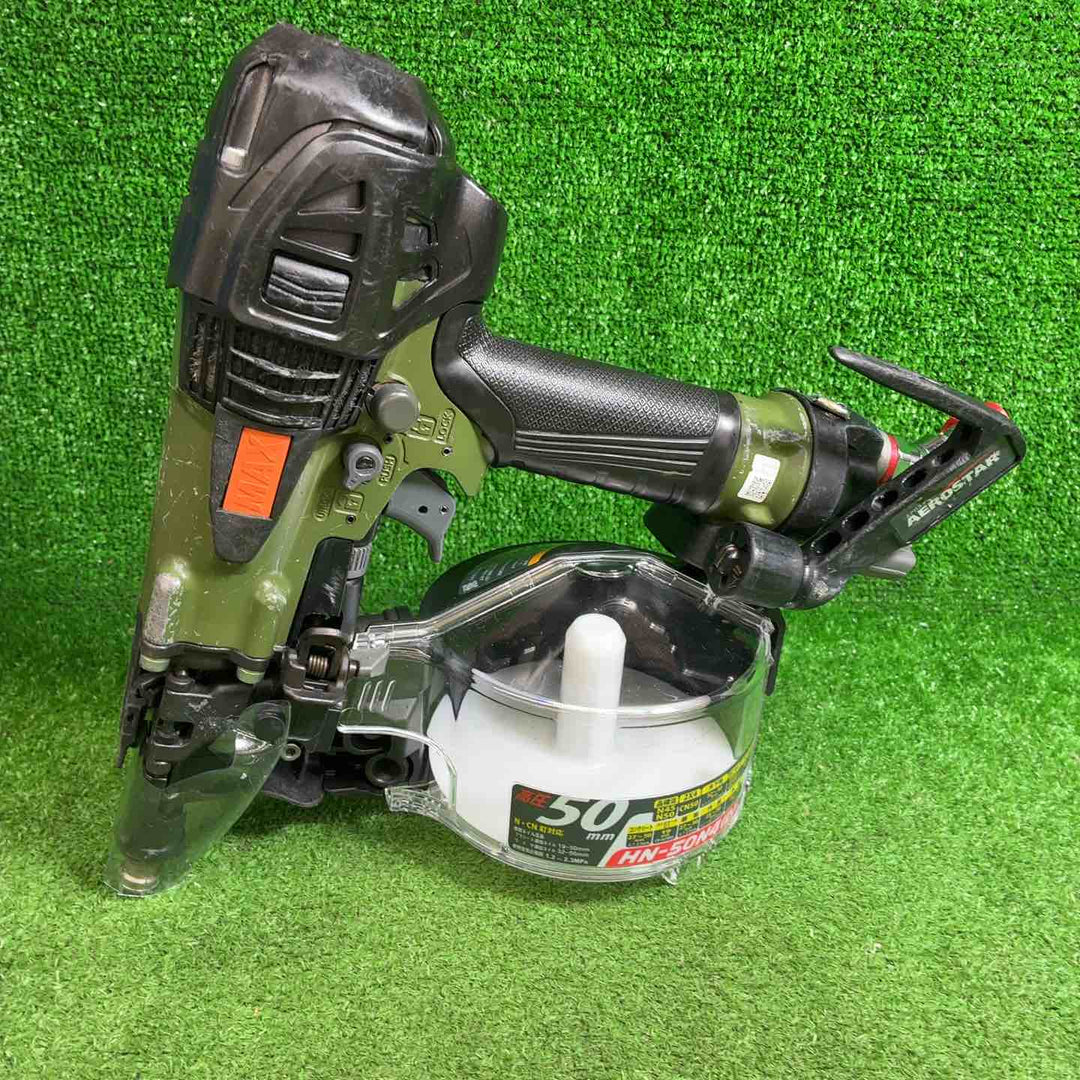 マックス(MAX) 高圧エア釘打ち機 HN-50N4(D)_ミリタリーグリーン【藤沢店】