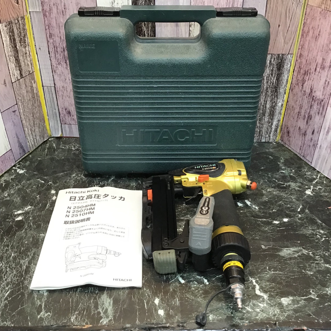 ★ハイコーキ(HIKOKI ※旧:日立工機) 高圧エアタッカ N2504HM【八潮店】