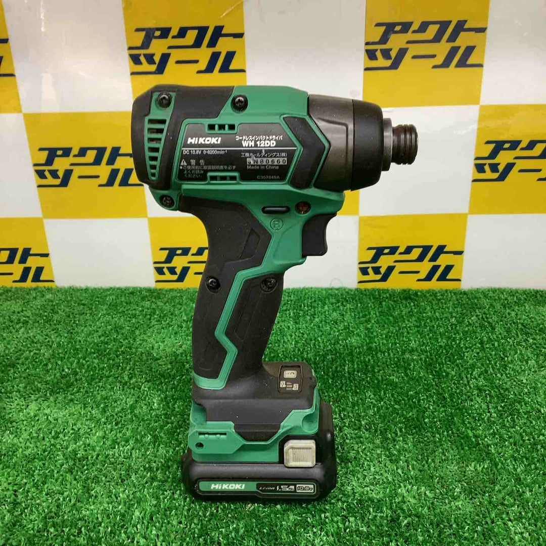 ★ハイコーキ(HIKOKI ※旧:日立工機) コードレスインパクトドライバー WH12DD　バッテリー1個付き　【越谷店】