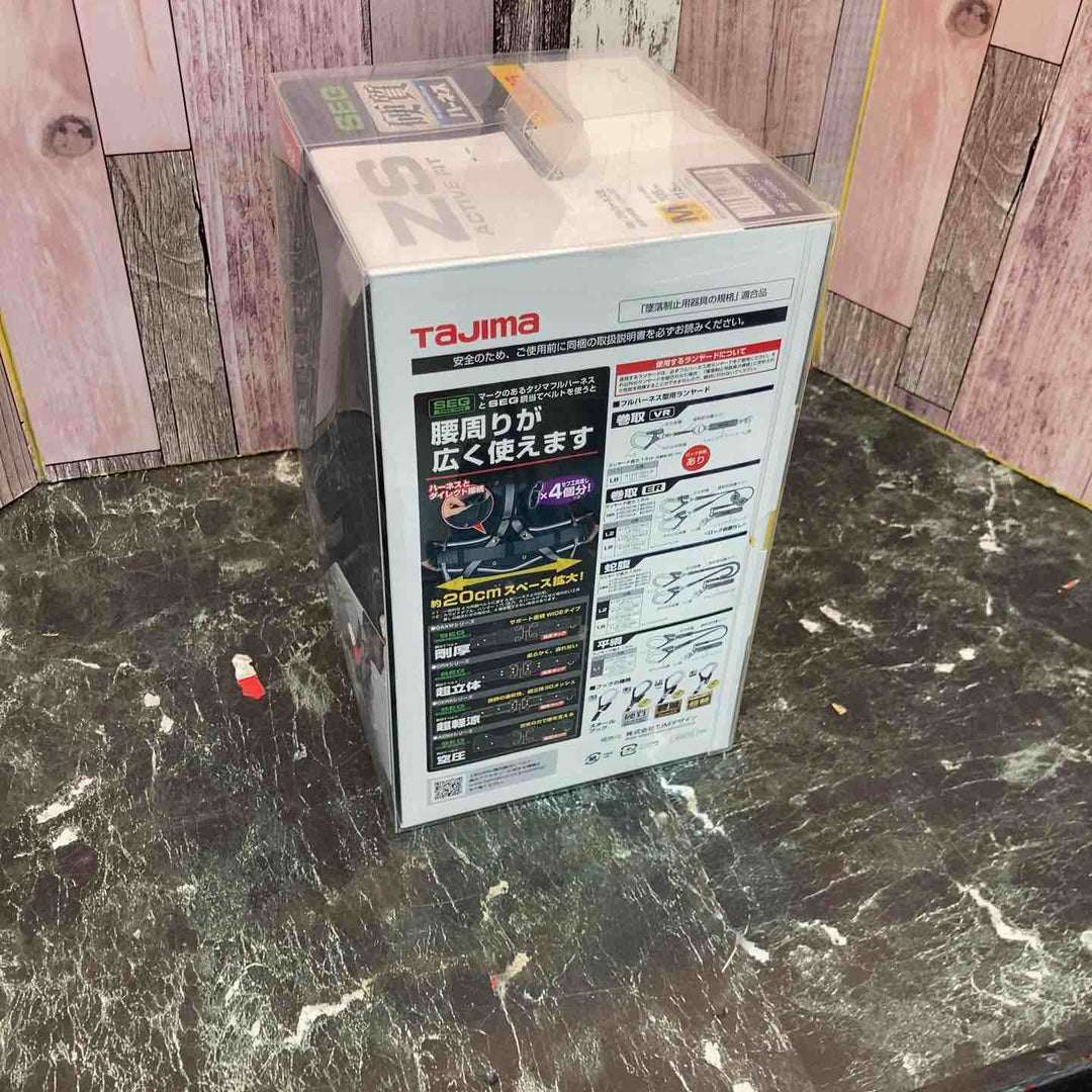 □タジマ(Tajima) ハーネスZS 黒 Mサイズ AZSM-BK【八潮店】