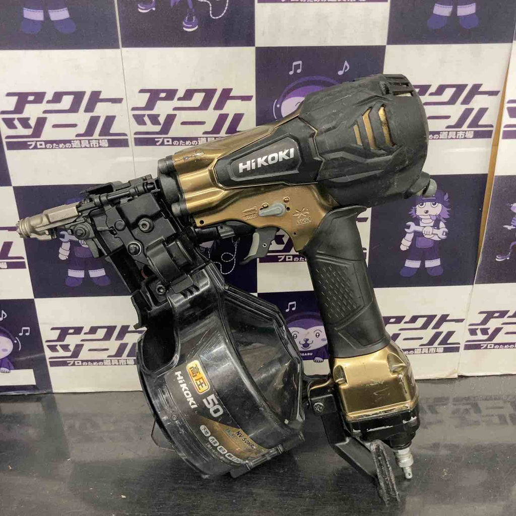 ハイコーキ NV90HR2 高圧釘打ち機【野田愛宕店】【店頭取引限定】【中古】管理番号：ITDDRGIBFPBB 高圧ロール釘打機：NV90HR2